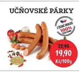 RABBIT řeznictví UČŇOVSKÉ PÁRKY 100g nabídka