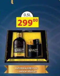 BENE Nápoje Božkov Republica Honey 0,5l sada se síťovkou nabídka