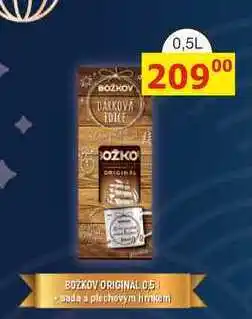 BENE Nápoje BOOŽKOV CRIGINAL 0,5L sada s plechovým hrnkem nabídka