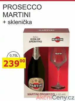 BENE Nápoje PROSECCO MARTINI + sklenička 0,75L nabídka