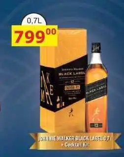 BENE Nápoje JOHNNIE WALKER BLACK LABEL 07l sada s Cocktail Kit nabídka