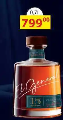 BENE Nápoje El General 0,7l nabídka