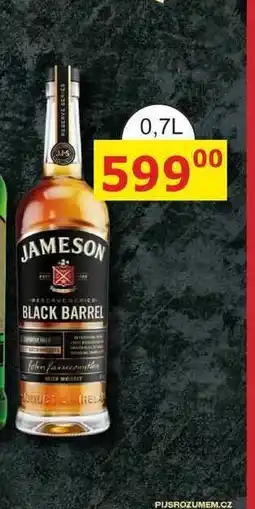 BENE Nápoje JAMESON BLACK BARREL 0,7l nabídka