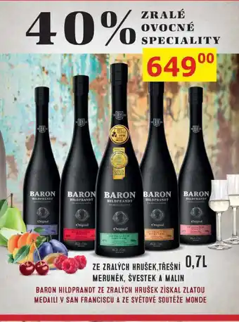 BENE Nápoje BARON 0,7L nabídka