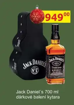 BENE Nápoje Jack Daniel's 700 ml dárkové balení kytara nabídka