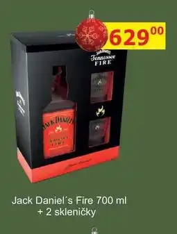 BENE Nápoje Jack Daniel's Fire 700 ml + 2 skleničky nabídka