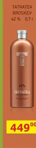 BENE Nápoje TATRATEA BROSKEV 42% 0,7l nabídka