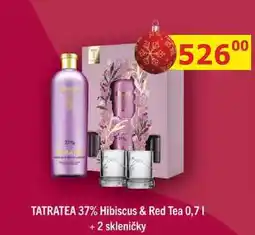 BENE Nápoje TATRATEA 37% Hibiscus & Red Tea 0,7l +2 skleničky nabídka