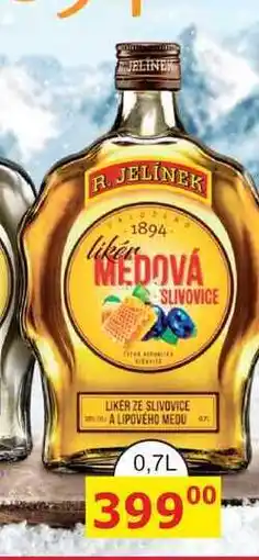 BENE Nápoje R. JELÍNEK Slivovice zlatá medová 0,7l nabídka