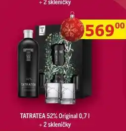 BENE Nápoje TATRATEA 52% Original 0,7l +2 skleničky nabídka