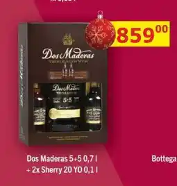 BENE Nápoje Dos Maderas 5+50,7l + 2x Sherry 20 YO 0,1l nabídka
