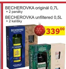 BENE Nápoje BECHEROVKA originál 0,7L + 2 panáky nabídka