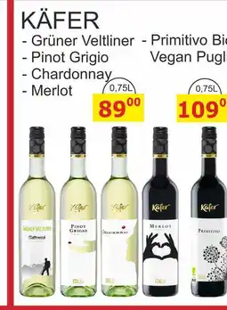 BENE Nápoje KÄFER - Grüner Veltliner 0,75L nabídka