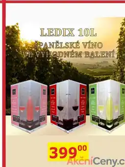 BENE Nápoje LEDIX 10L ŠPANĚLSKÉ VÍNO nabídka