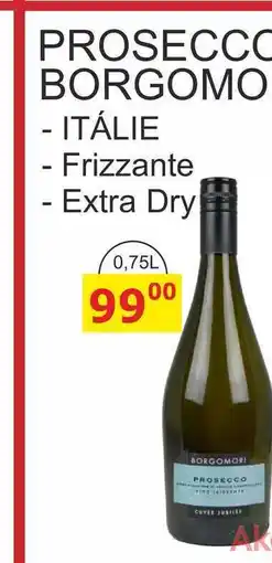 BENE Nápoje PROSECCO BORGOMO - Frizzante 0,75L nabídka