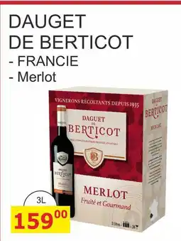BENE Nápoje DAUGET DE BERTICOT 3L nabídka