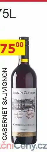 BENE Nápoje ZNOVÍN ZNOJMO CABERNET SAUVIGNON 0,75l nabídka