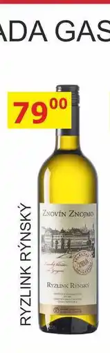 BENE Nápoje ZNOVÍN ZNOJMO RYZLINK RÝNSKÝ 0,75l nabídka
