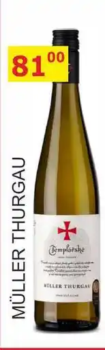 BENE Nápoje Templářské sklepy 0,75l MÜLLER THURGAU nabídka