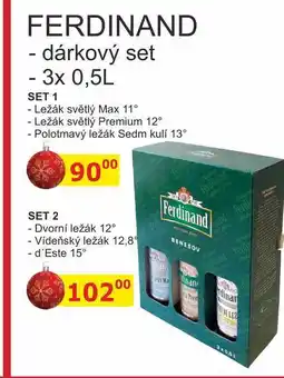 BENE Nápoje FERDINAND - dárkový set - 3x 0,5L nabídka