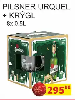 BENE Nápoje PILSNER URQUEL + KRÝGL - 8x 0,5L nabídka