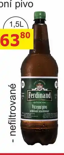BENE Nápoje Ferdinand Výčepní světlé pivo 1,5l nefiltrované nabídka