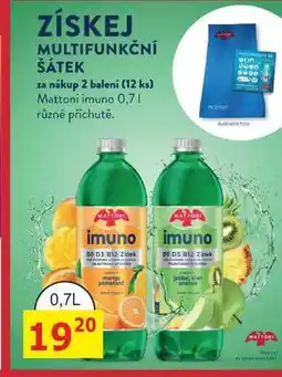 BENE Nápoje MATTONI imuno 0,7l nabídka