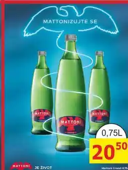 BENE Nápoje MATTONI 0,75L nabídka