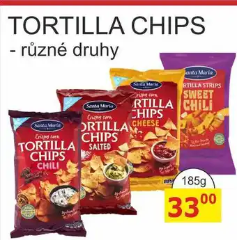 BENE Nápoje Santa Maria CHIPS TORTILLA SALTED 185g nabídka