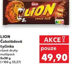 Kaufland LION Čokoládová tyčinka nabídka