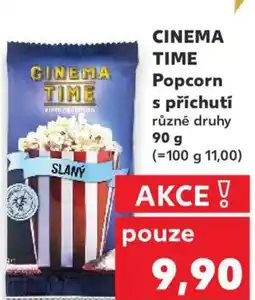 Kaufland CINEMA TIME Popcorn s příchutí nabídka