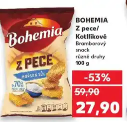 Kaufland BOHEMIA Z pece/ Kotllíkové Bramborový snack nabídka