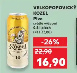 Kaufland VELKOPOPOVICKÝ KOZEL Pivo nabídka