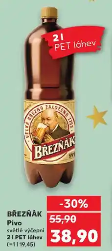 Kaufland BŘEZŇÁK Pivo světlé výčepní nabídka