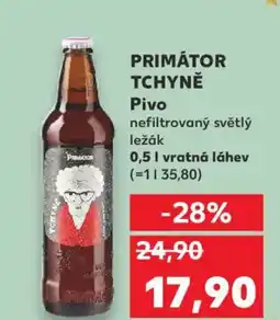 Kaufland PRIMÁTOR TCHYNĚ Pivo nabídka