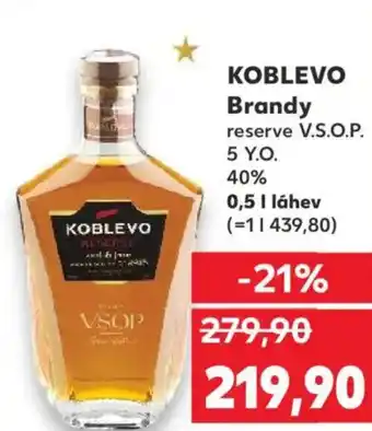 Kaufland KOBLEVO Brandy reserve V.S.O.P. nabídka