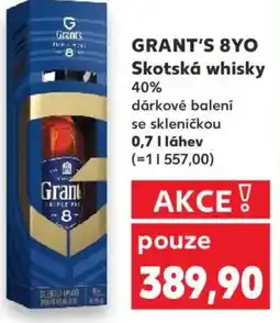 Kaufland GRANT'S 8YO Skotská whisky 40% nabídka