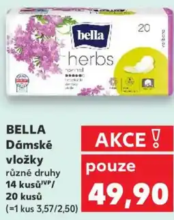 Kaufland BELLA Dámské vložky nabídka