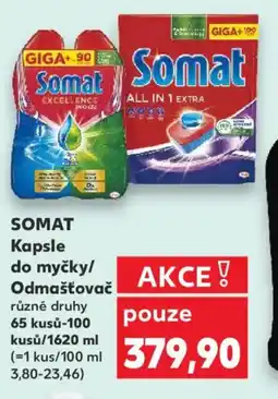 Kaufland SOMAT Kapsle do myčky/ Odmašťovač nabídka