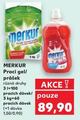 Kaufland MERKUR Prací gel/ prášek nabídka