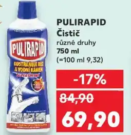 Kaufland PULIRAPID Čistič nabídka