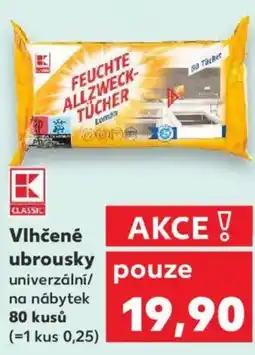 Kaufland Vlhčené ubrousky univerzální na nábytek nabídka