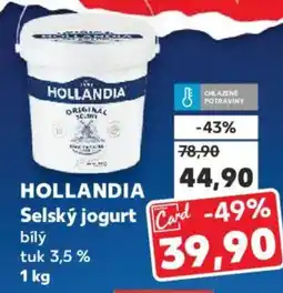 Kaufland HOLLANDIA Selský jogurt nabídka