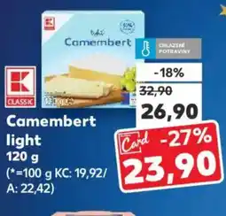 Kaufland Camembert light nabídka