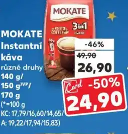 Kaufland MOKATE Instantní Κάνα nabídka