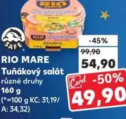 Kaufland RIO MARE Tuňákový salát nabídka