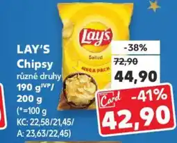Kaufland LAY'S Chipsy nabídka