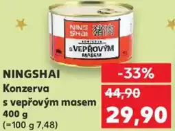 Kaufland NINGSHAI Konzerva s vepřovým masem nabídka
