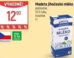 Globus Madeta Jihočeské mléko nabídka