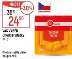 Globus VÁŠ VÝBĚR Cheddar plátky nabídka